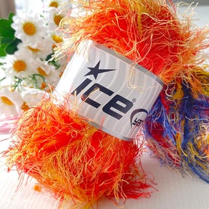 Extra Long Eyelash yarn /Rainbow /100gr /faux fur /batik eyelash yarn / fluffy yarn /costume yarn /chenille yarn /batik fur yarn