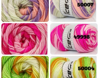 Magic Baby Acyrlic Yarn, hand knitting yarn, Crochet yarn, baby yarn, sport yarn, Baby Knitting Yarn, Batik yarn, multicolor, cardigan, vest