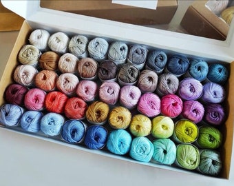 Schachenmayr Catania Originals, Amigurumi box, Pastel Colors, Brights 50* (20gr), amigurumi set pastel colors, bright colors set choose set