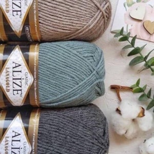 Alize Lanagold classic PREMIUM /100 gr /Wolle aus 49 Prozent Schurwolle und 51 Prozent Polyacryl in 54 verschiedenen Farben