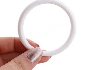 Starter Ring , White Craft Rings 5 Sizes, Macrame DIY, Crochet Bag Handles, Curtain Rings, Handmade Supplies, wholesale