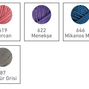 Bikinigarn - badgarn - Sommargarn /virkad kort garn /virkad garn /underlägg / Alize Diva garn, 100% akryl, 100 gram 350 meter bild 10