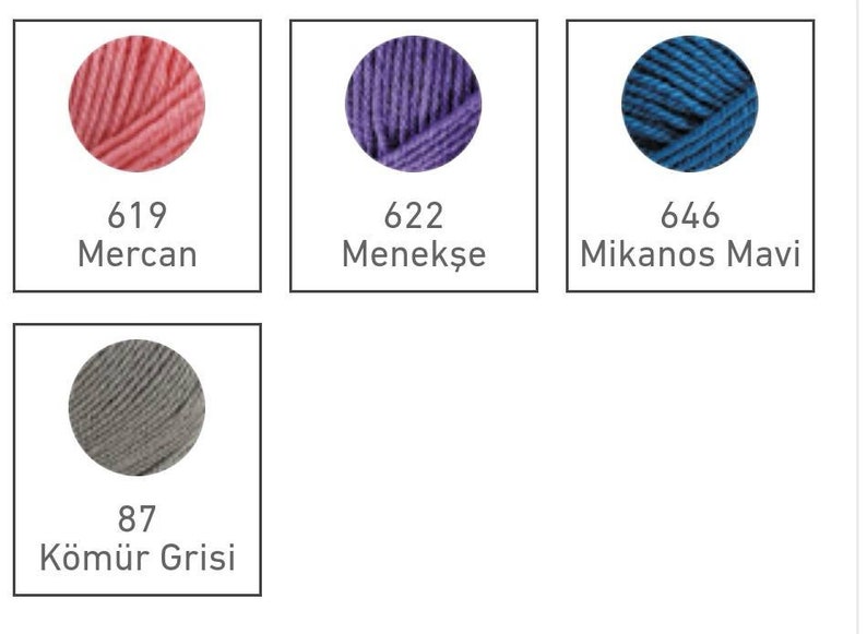 Bikinigarn - badgarn - Sommargarn /virkad kort garn /virkad garn /underlägg / Alize Diva garn, 100% akryl, 100 gram 350 meter bild 10