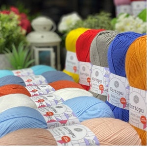 Anti-Pilling Baby Acrylic  Yarns - Kartopu Baby One Knitting Yarns - 100 gr - 250 meters