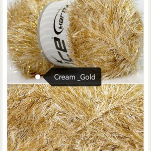 Glitter Eyelash Yarn / Dazzle Ice Yarns /Fun Fur 100gr /Faux Fur Yarn /soft Fur Yarn Chunky Fluffy Yarn / Chenille yarn eyelash