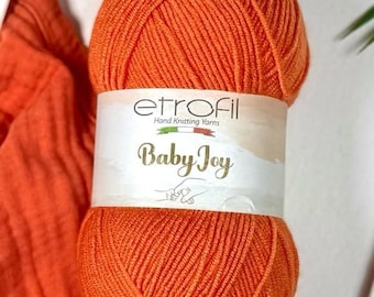 AntiPilling Yarns - Etrofil Baby Joy / hand knitting yarns - 100 gr - 250mt -elegance yarn, crochet yarn, amigurumi,Fadeless, vivid color