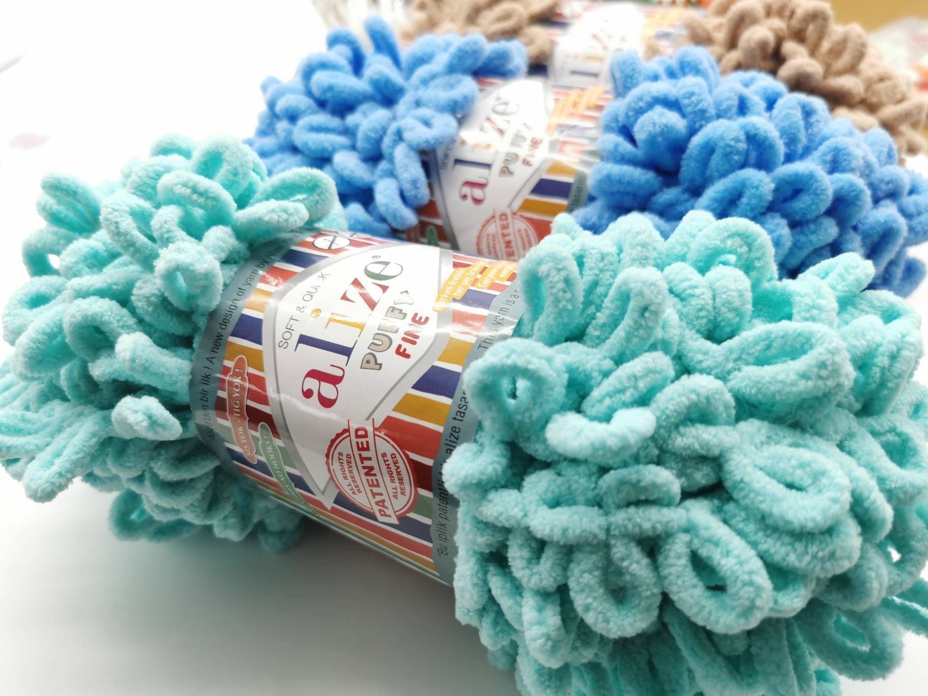 Alize Puffy Fine Yarn - Knitting Yarn - Crochet Yarn - Loop