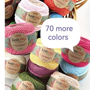Crochet yarn - knit me karnaval Hand Knitting yarn - 50gr - 118 mt - amigurumi yarn - Lace yarn - embroidery yarn - Decorative work yarn