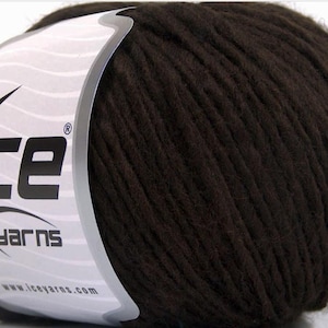 Weiche Wollgarne | dunkelbraunes Garn | Eisgarne |Amigurumi Garn | Babygarn | 50gr, 100 Meter |Wolle Wolle afghan
