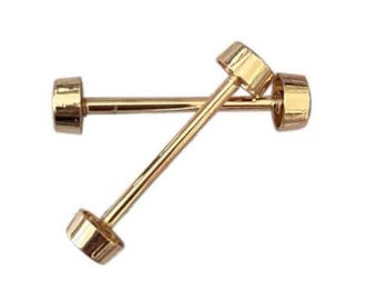 Bag Bridge Bar Connector – Screw Type 1x3 cm – Purse Hardware for Handbag Making – 3 Color Options