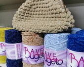 Recyded Velvet yarn - Ave Bugeto Velvet yarn - Bulky Velvet Yarns - bag yarn - Acrylic knitting - Craft yarn- 250 gr - 100 meter yard
