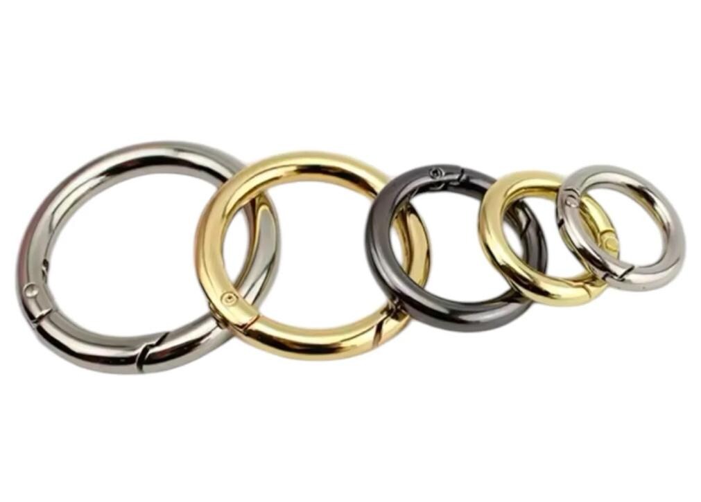 Gate Ring Color 2 Spring Gate Ring for Bags | 6 Sizes 1-1.5-2- 2.5-3.5-4 Cm | Gold ...