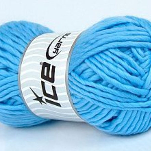 Fil d'hiver bleu - / 100 gr - 85 mt. /maille colossale / laines pour coussins colossales / fil outlet /fil pour cardigan