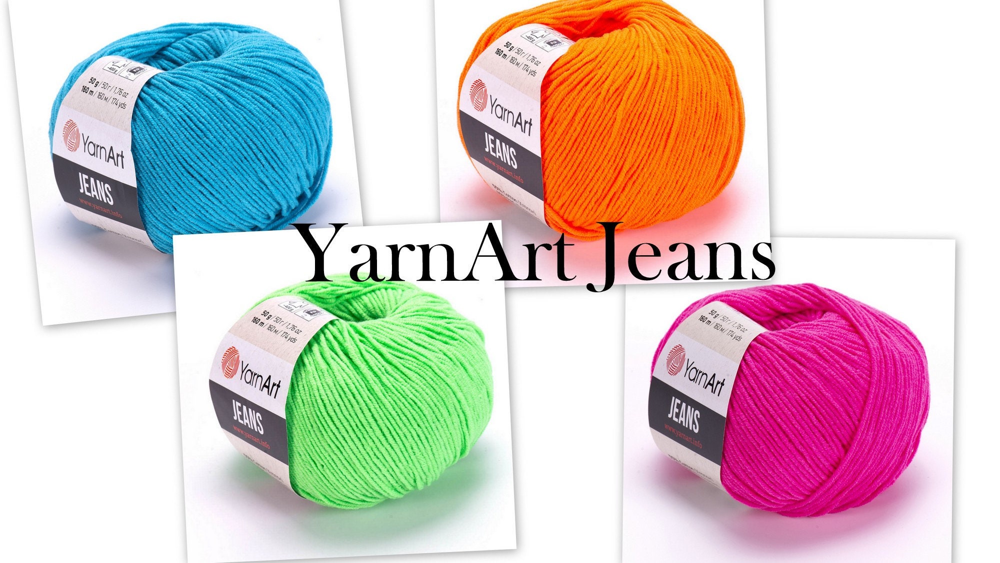 Yarnart Jeans,50g Cotton Yarn,knitting Yarn, Crochet , Soft Yarn