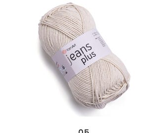 Yarnart Jeans Plus Yarn, 100gr Comfortable and Stylish Knits , Amigurumi doll yarn , Soft yarn