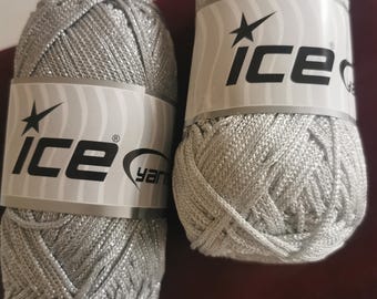 Metallic Macrame Cord 2–3mm | Silver Shiny Polyester Yarn | 100g 160m | Crochet, Knitting & DIY Crafts