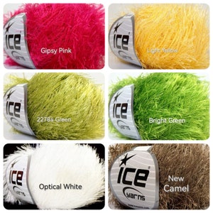 Corn Yellow Eyelash Yarn - 50 Gram Skein, Fun Fur Texture, 75 Yards, 100% Polyester, For Knitting & Crochet