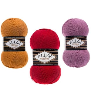Alize Superlana Klasik, Wollgarn, Acrylgarn, 100gr - 280mt