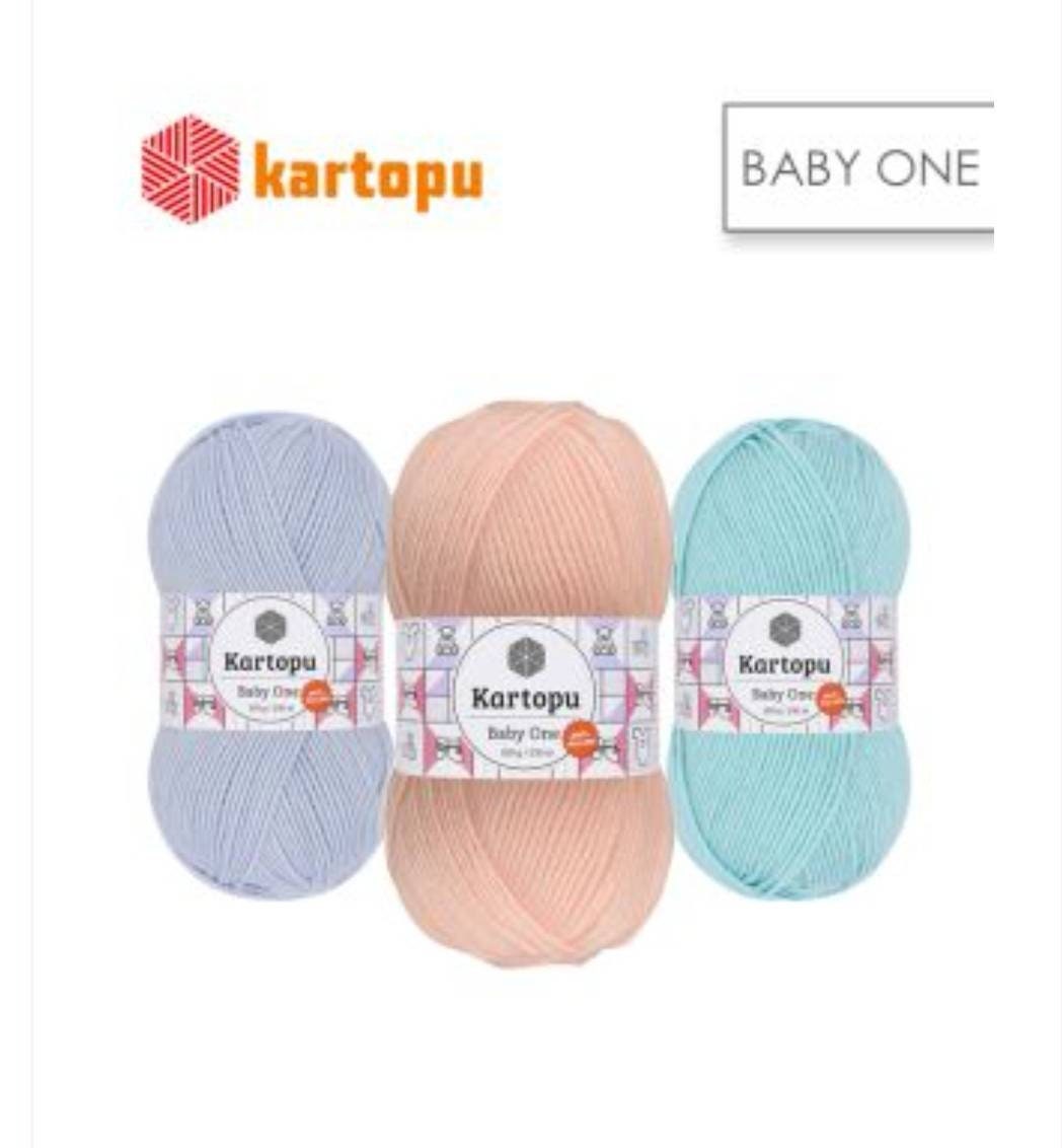 Kartopu Baby One Strickgarn – 4 Knäuel à 100 G, 100 % Acryl, Anti-pilling, 250 M Lauflänge (Farbe: Schwarz 940)