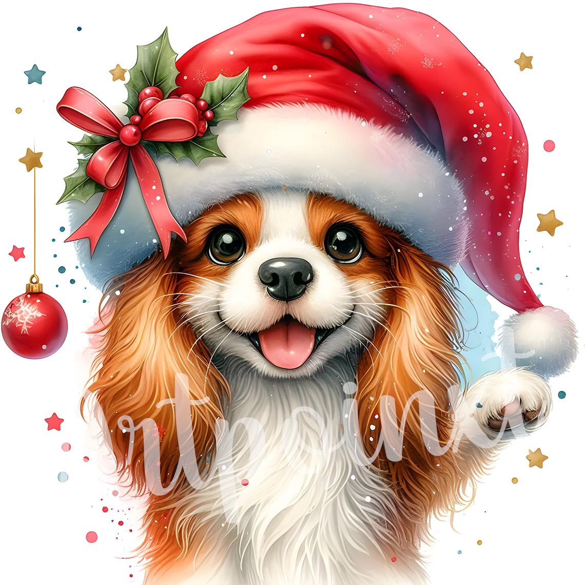 Christmas Puppy Clipart | Set of 20 | High Quality 300 DPI Jpegs ...