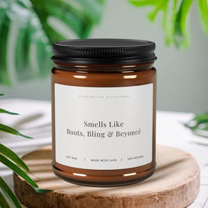 Regalo Cowboy Carter, regalo per fan di Beyoncé, candela profumata divertente, candela della cultura pop, regalo per gli amanti della musica, candela di musica country, regali per Beyhive