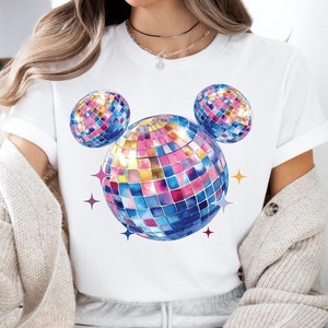 Mickey Disco Ball Shirt, Mickey Mouse Sweater, Mickey Head T-Shirt, Disco Mickey Sweatshirt, Disney Party Shirt, Vibe Like That T-Shirt