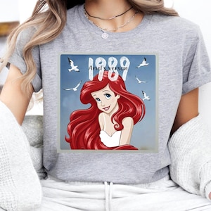 Disney 1989 Ariel&#39;s Version Shirt, Little Mermaid Sweater, Disney Princess T-Shirt, Princess Ariel Sweatshirt, The Princess Tour Shirt