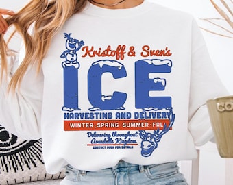 Gefrorene Kristoff & Sven's Eis Ernte und Lieferung Shirt, Arendelle Kingdom T-Shirt, Disney Gefrorene Pullover, BTW Trip Sweatshirt