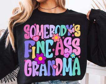 Camiseta "Abuela Bella", camiseta divertida de abuela, suéter floral de abuela, camiseta del Día de la Madre, camiseta de regalo para abuela, camiseta de abuela