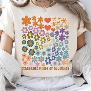 Celebrate Minds Of All Kinds Shirt, Neurodiversity Sweatshirt, Autism Awareness Tee, ADHD Sweater, Autism Acceptance T-Shirt
