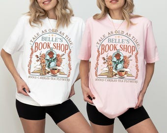 Belles Buchladen Sweatshirt, Disney Prinzessin Belle T-Shirt, Geschichte so alt wie die Zeit T-Shirt, Die Schöne und das Biest Shirt, Disney Buchliebhaber Pullover