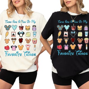 Favorite Things Disney Snack Shirt, Mickey And Friends T-Shirt, WDW Family Trip Sweater, Disney Food Shirt, Disney Vacay Mode Sweatshirt