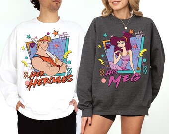 His Meg Her Hercules Shirt, Disney Couple T-Shirt, WDW Hercules Sweatshirt, Couple Matching Tee, Hercules Couple Shirt, WDW Couple Trip Tee
