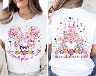 Camiseta Disney "El Lugar Más Feliz del Mundo", camiseta Disney "Vacaciones de Primavera", camiseta Magic Kingdom, suéter Disney Castle, sudadera para el viaje a WDW 2026