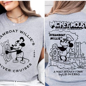 Shirt Steamboat Willie's River Cruises, Mickey Cartoon Opening T-shirt, Disney Cruise-sweater, Disney Adventure T-shirt, Mickey Cruise-shirt
