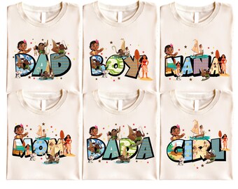 Disney Moana Family Shirt, Moana Mom Dad Sweatshirt, Disney Moana Maui T-Shirt, Hei Hei Shirt, Disneyland Trip Tee, Princess Moana Sweater