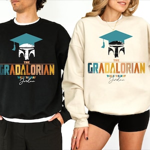 The Gradalorian Shirt, Custom Star Wars Graduate Tee, The Mandalorian Graduation Tee, Graduation Senior Class Sweatshirt