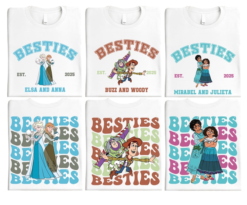 Disney Bestes Shirt, Disney Besties Trip Sweatshirt, Magic Kingdom Tee, Disney Frozen Shirt, Pixar Toy Story Tee, WDW Girls Trip Shirt