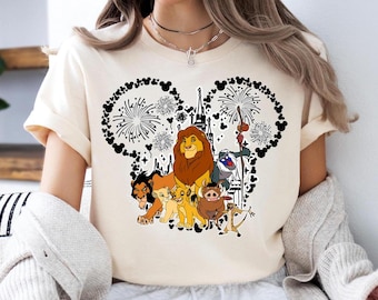 Camiseta Disney O Rei Leão, suéter Animal Kingdom, camiseta Mickey Head O Rei Leão, moletom para viagem em família WDW, camiseta Magic Kingdom