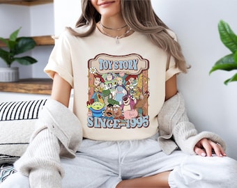 Toy Story Since 1995 T-shirt, Vintage Toy Story Shirt, Pixar Toy Story Shirt, Disney Woody Tee. WDW Family Trip Tee, Toy Story Friends Shirt