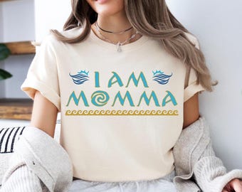 Chemise Je suis maman, t-shirt maman Moana, pull princesse Disney Moana, t-shirt film Moana, sweat fête des mères, cadeau pour maman, pull fan de Moana