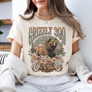 Grizzly 399 Shirt, Die Königin der Tetons T-Shirt, berühmter Nationalpark Pullover, Grizzly Cub Mom T-Shirt, In Erinnerung an Bär 399 Sweatshirt