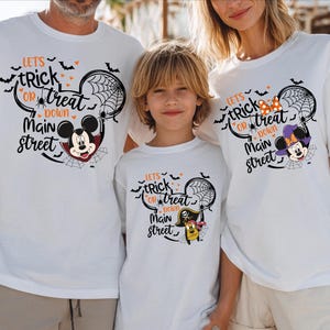 Disney Let&#39;s Trick Or Treat Shirt, Mickey&Co Halloween Sweater, Family Matching Sweatshirt, Disney Halloween Trip Sweater, Halloween Shirt