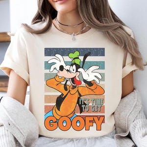 Disney es ist Zeit, Goofy Shirt zu bekommen, Retro Goofy Sweatshirt, Disney Goofy T-Shirt, Magic Kingdom Pullover, lustiges Disney Goofy T-Shirt