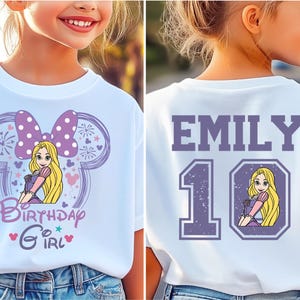 Rapunzel Birthday Girl Shirt, Disney Birthday Girl T-Shirt, Rapunzel Birthday Shirt, Disney Princess Birthday Sweater, Birthday Sweatshirt