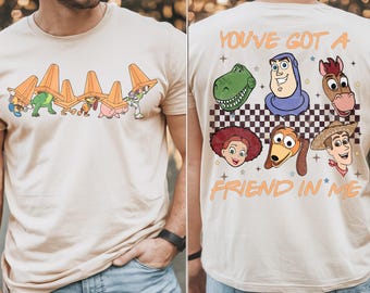 Toy Story In Traffic Cones Shirt, Pixar Toy Story Sweatshirt, Toy Story Traffic Poles T-shirt, WDW Family Trip Tee, Toy Story Friends Shirt