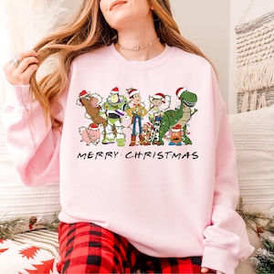 Toy Story Merry Christmas Shirt, Disney Christmas Woody&Co Shirt, Toy Story Christmas Shirt, Pixar Christmas T-Shirt, Christmas Lights Shirt