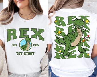 Shirt Toy Story Rex, T-shirt Pixar Dinosaur Rex, Rex Est. 1995-T-shirt, Disney Toy Story Land-trui, Magic Kingdom-shirt, Disneyland Trip-T-shirt