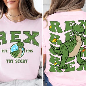 Toy Story Rex Shirt, Pixar Dinosaur Rex T-Shirt, Rex Est. 1995 Tee, Disney Toy Story Land Sweater, Magic Kingdom Shirt, Disneyland Trip Tee