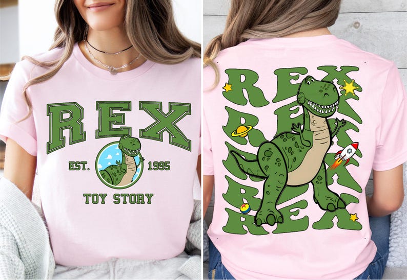 Toy Story Rex Shirt, Pixar Dinosaur Rex T-Shirt, Rex Est. 1995 Tee, Disney Toy Story Land Sweater, Magic Kingdom Shirt, Disneyland Trip Tee